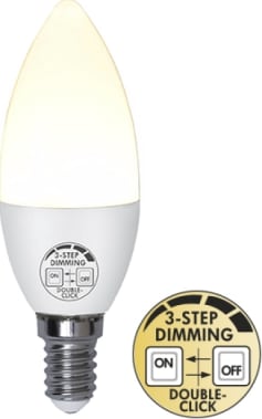 LED Pera E14 5W Built in dimmer 3 step