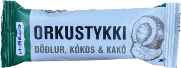 Hberg orkustykki m/döðlum og kakó 50 gr
