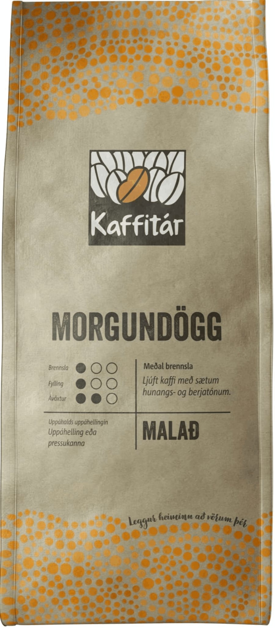 Kaffitár Morgundögg malað