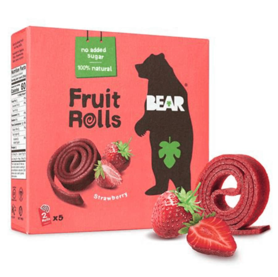 Bear fruit rolls strawberry 5x20 gr