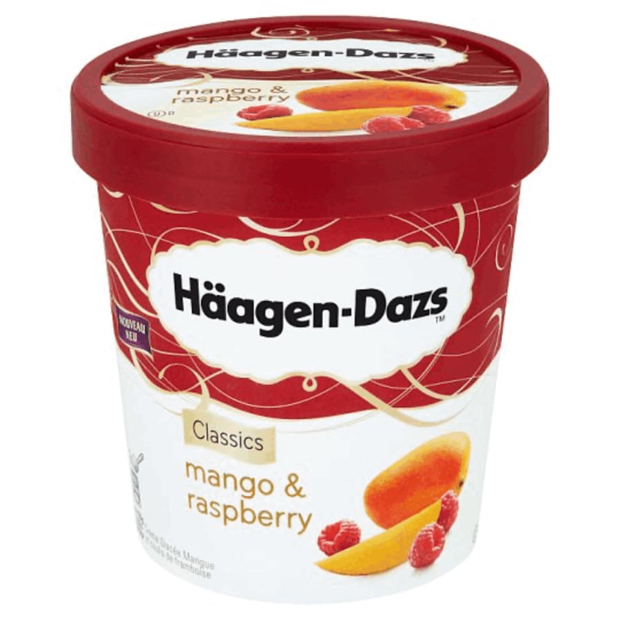 Haagen-dazs mango & raspberry 500 ml