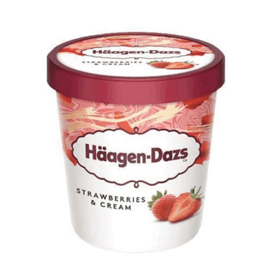 Haagen-dazs strawberry & cream 500 ml