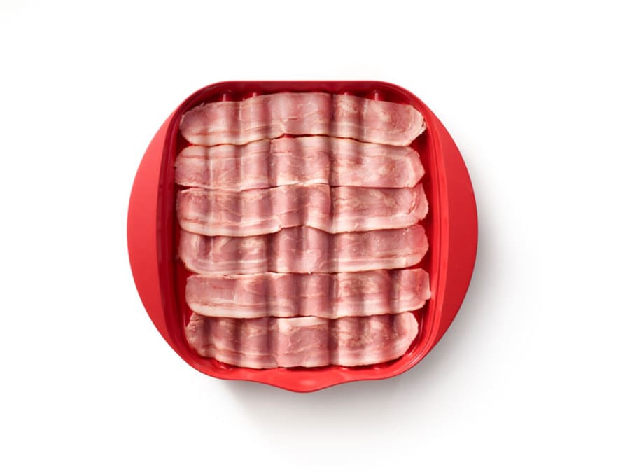 Lekue bacon bakki fyrir örbylgjuofn