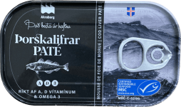 N.f þorskalifur pate dós 125 gr
