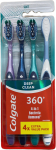 Colgate 360° Deep Clean bakteríudrepandi mjúkir tannburstar, 4 stk