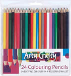 Arty Crafty trélitir / Arty Crafty trélitir í 24 mismunandi litum 24 stk