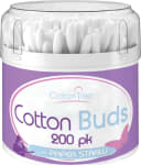 Cotton Tree eyrnapinnar með pappastöngli 200 stk