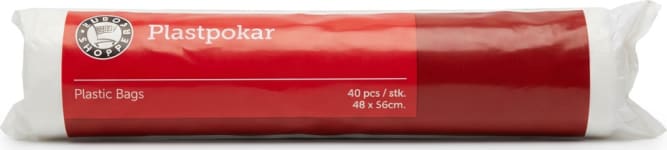 Plastpokar litlir 40 stk