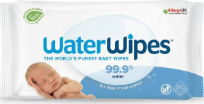WaterWipes lífniðurbrotanlegar blautþurrkur fyrir börn, 60 stk