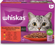 Whiskas Klassískar máltíðir í sósu Fullorðnir 1+ 12 x 85 g