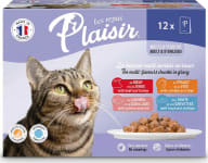 Plaisir Fullorðnir & Geldaðir Fjölbragðsbitar í Sósu 12 x 100 g
