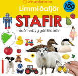 Límmiðafjör: Stafir - með innbyggðri litabók