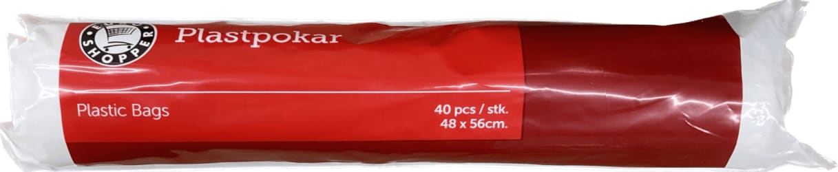 Plastpokar litlir 40 stk