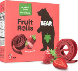 Bear fruit rolls strawberry 5x20 gr
