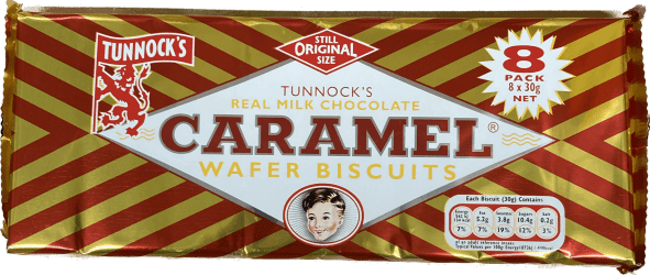 Caramel wafers 8 stk