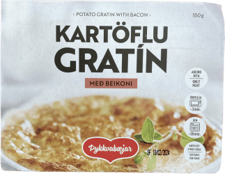 Þ.b kartöflu gratín m/beikon 550 gr
