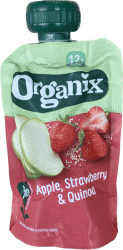 Organix poki epli/jarðaber/quinoa 100 gr