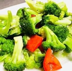 34. Pan fried broccoli