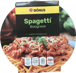 Bónus spaghetti bolognese 450 gr