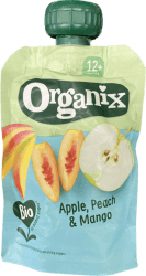 Organix poki epli/peach/mango 100 gr