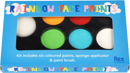 Andlitsmálning - Rainbow Face Paint