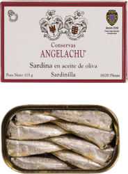 Angelachu Sardínur í ólífuolíu - 115 gr.