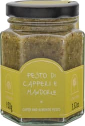 Capers- og möndlupestó