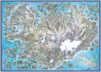 Fagra ferðamannakortið af Íslandi