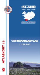 Vestmannaeyjar 1:100 000 - Atlaskort 13
