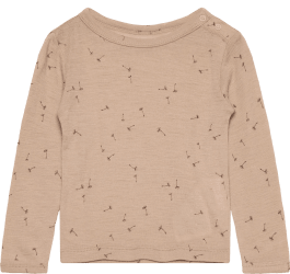 Síðermabolur ull Light Taupe