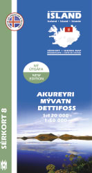Akureyri, Mývatn, Dettifoss 1: 120 000 - Sérkort 8