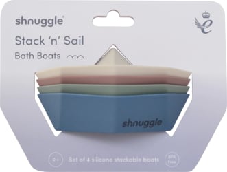 Shnuggle Stack and Sail Bath Boat Toys 4 litir