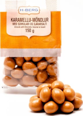 H-Berg karamellu-möndlur 150 gr