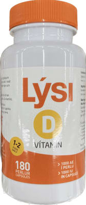 Lýsi d-vítamín 180 stk