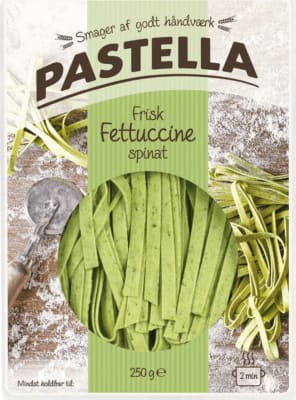 Pastella fettuccine m/spinat 250 gr