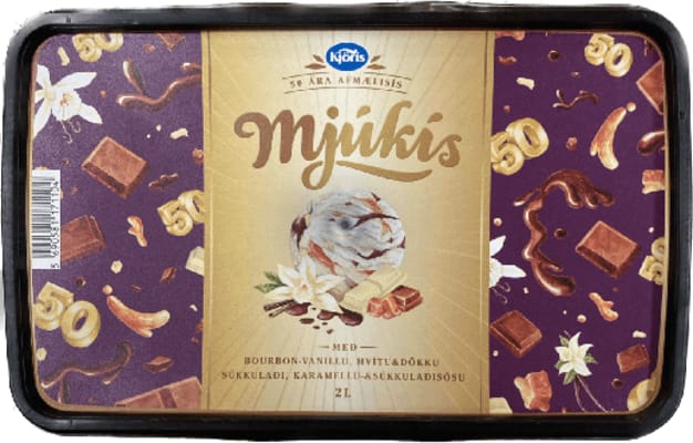 Mjúkís bourbon karamellu 2 ltr