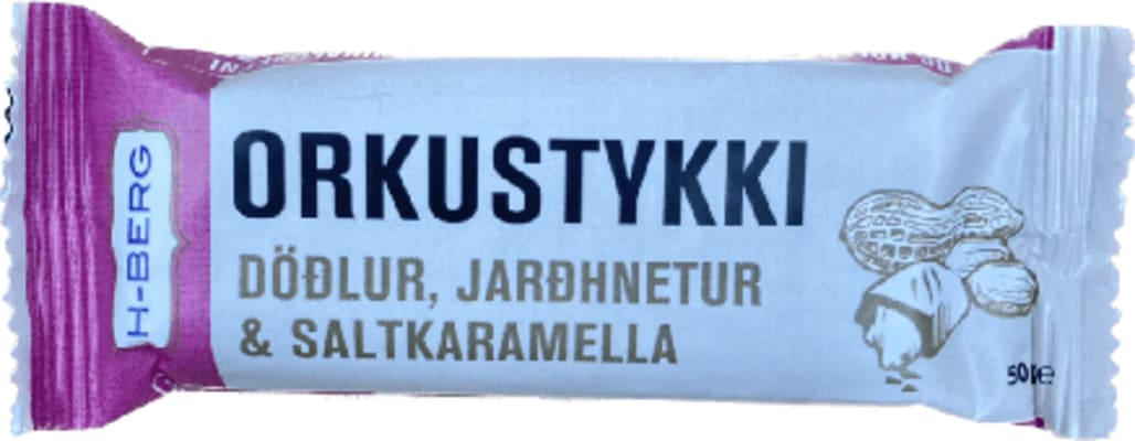 Hberg orkustykki saltkaramellu 50 gr