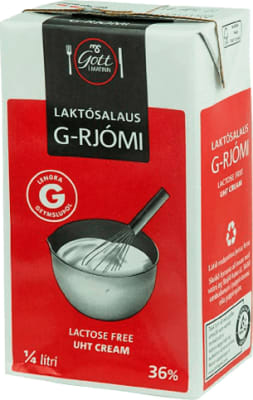 Ms g-rjómi 250 ml laktósafrír