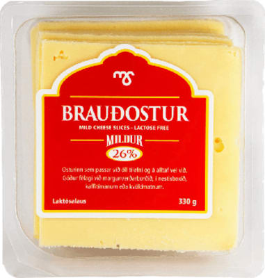 Ms Brauðostur sneiðar 330 gr