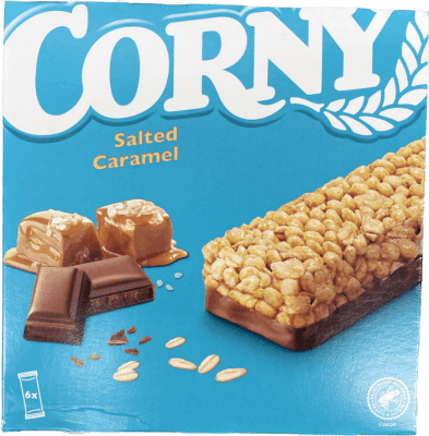 Corny bar salted caramel 6 stk 150 gr