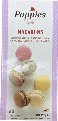 Poppies macarons 12 stk