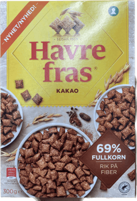 Quaker hafrakoddar kakao 300 gr