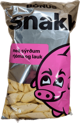Bónus snakk m/sýrðum rjóma og lauk 160 gr