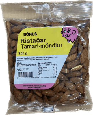 Bónus ristaðar tamari-möndlur 250 gr