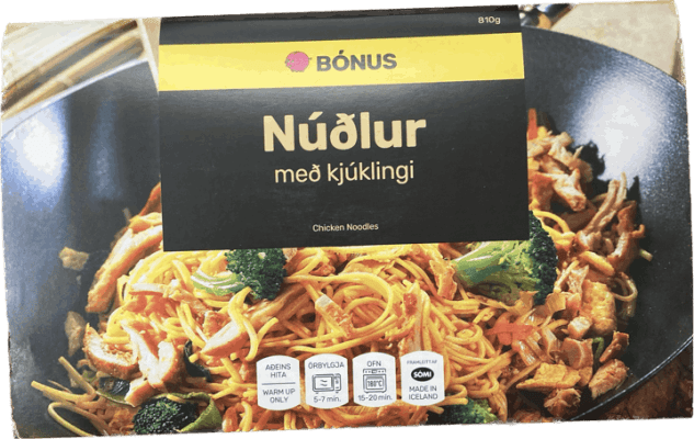 Bónus núðlur m/kjúklingi 810 gr