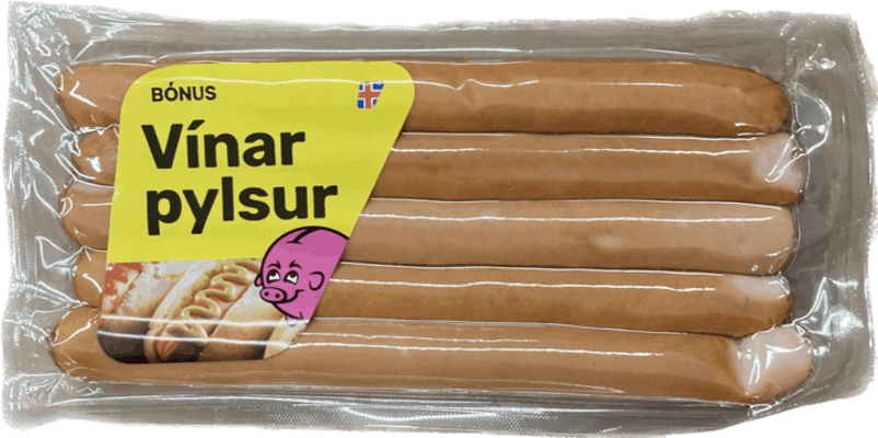 Bónus vínar pylsur 5 stk 250 gr