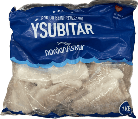 Norðan fiskur ýsubitar beinlausir m/roði 1 kg