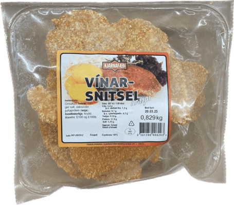 K.f vínarsnitsel í raspi 800 gr