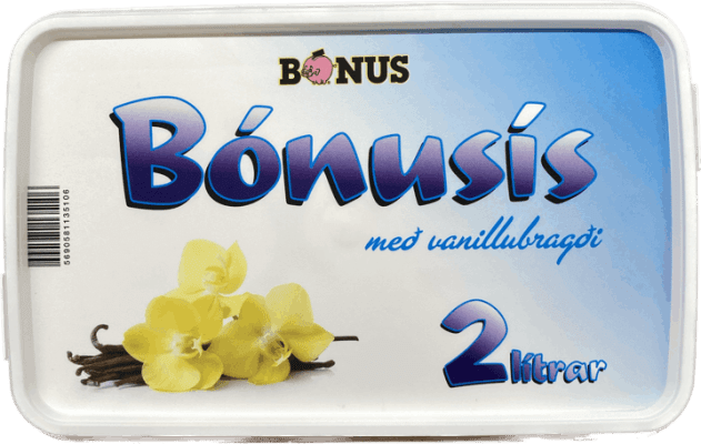 Bónus vanillu ís 2 ltr