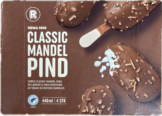 Rema íspinnar möndlu 4 stk